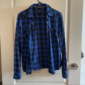 TNA L plaid flannel